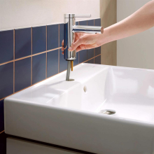 hansgrohe Zesis S Einhebel-Waschtischmischer 100 CoolStart mit Zugstangen-Ablaufgarnitur, Chrom