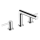 hansgrohe Zesis S 3-Loch Waschtischarmatur 100 mit Zugstangen-Ablaufgarnitur, Chrom