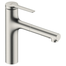hansgrohe Zesis M33 Einhebel-Küchenmischer, 160, Ausziehbrause, 2jet, Edelstahl Finish