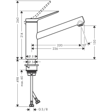 hansgrohe Zesis M33 Einhebel-Küchenmischer 150, 1jet, Edelstahl Finish