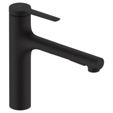 hansgrohe Zesis M33 Einhebel-Küchenmischer 160, Ausziehbrause, 2jet, sBox lite, Mattschwarz
