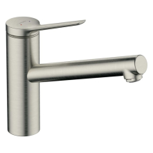 hansgrohe Zesis M33 Einhebel-Küchenmischer 150, Niederdruck/offene Warmwasserbereiter, 1jet, Edelstahl Finish