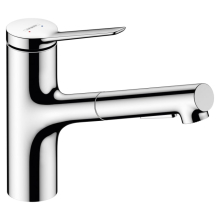 hansgrohe Zesis M33 Einhebel-Küchenmischer 150, EcoSmart, Ausziehbrause, 2jet, Chrom
