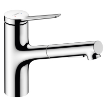 hansgrohe Zesis M33 Einhebel-Küchenmischer 150, Metall Ausziehbrause, 2jet, Chrom