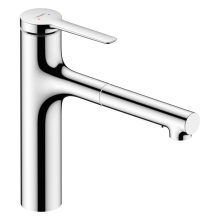hansgrohe Zesis M33 Einhebel-Küchenmischer 160, Metall Ausziehbrause, 2jet, Chrom