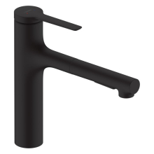 hansgrohe Zesis M33 Einhebel-Küchenmischer 160, Metall Ausziehbrause, 2jet, Mattschwarz