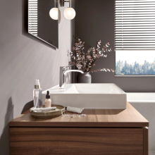 hansgrohe Vivenis Einhebel-Waschtischmischer 110 mit Zugstangen-Ablaufgarnitur, Chrom