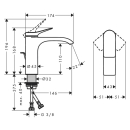 hansgrohe Vivenis Einhebel-Waschtischmischer 110 mit...