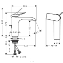 hansgrohe Vivenis Einhebel-Waschtischmischer 110...