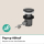 hansgrohe Vivenis 3-Loch Waschtischarmatur 90 mit Zugstangen-Ablaufgarnitur, Brushed Black Chrome