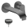 hansgrohe Vivenis Einhebel-Waschtischmischer Unterputz für Wandmontage mit Auslauf 19,2 cm, Brushed Black Chrome