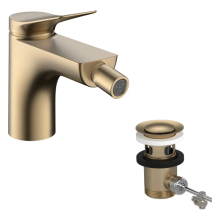 hansgrohe Vivenis Einhebel-Bidetmischer mit Zugstangen-Ablaufgarnitur, Brushed Bronze