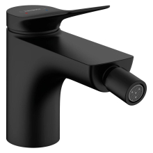 hansgrohe Vivenis Einhebel-Bidetmischer mit Zugstangen-Ablaufgarnitur, Mattschwarz