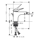 hansgrohe Vivenis Einhebel-Bidetmischer mit...