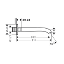 hansgrohe Vivenis Wanneneinlauf, Brushed Bronze