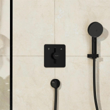 hansgrohe DuoTurn Q Mischer Unterputz für 2 Verbraucher, Mattschwarz
