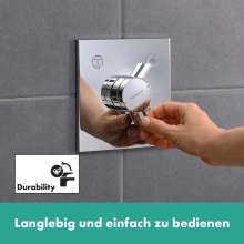 hansgrohe DuoTurn E Mischer Unterputz für 2 Verbraucher, Chrom