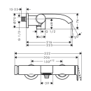 hansgrohe Vivenis Einhebel-Wannenmischer Aufputz, Brushed...