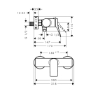 hansgrohe Vivenis Einhebel-Brausemischer Original...