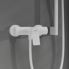 hansgrohe Vivenis Einhebel-Brausemischer Original Aufputz, Mattweiß