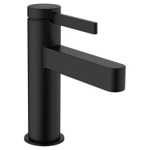 hansgrohe Finoris Einhebel-Waschtischmischer 100 mit Push-Open Ablaufgarnitur, Mattschwarz