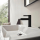 hansgrohe Finoris Einhebel-Waschtischmischer 100 mit Push-Open Ablaufgarnitur, Mattschwarz