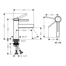 hansgrohe Finoris Einhebel-Waschtischmischer 100...