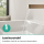 hansgrohe Finoris 3-Loch Waschtischarmatur 110 mit Push-Open Ablaufgarnitur, Brushed Bronze