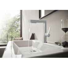 hansgrohe Finoris Einhebel-Waschtischmischer 230 mit Ausziehbrause, 2jet und Push-Open Ablaufgarnitur, Chrom