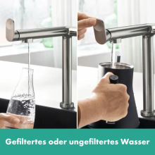 hansgrohe Aqittura M91 FilterSystem 240, 1jet, Edelstahl Finish
