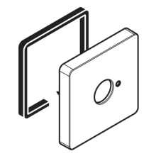 hansgrohe Rosette 68 x 68 mm für Auslauf, Mattschwarz