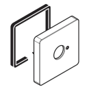 hansgrohe Rosette 68 x 68 mm für Auslauf, Mattschwarz