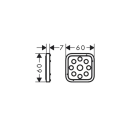 hansgrohe Fliesenausgleichsscheibe Croma E Showerpipe 280...