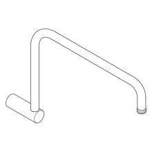 hansgrohe Brausearm SHP, Mattschwarz