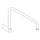hansgrohe Brausearm SHP, Mattschwarz