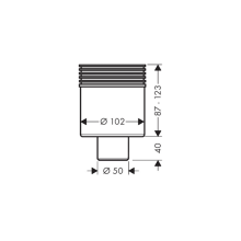 hansgrohe RainDrain Point Siphon MSI-3