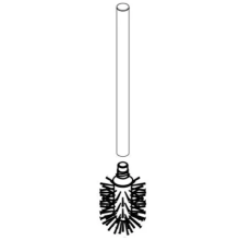 hansgrohe Stiel mit Bürste, Chrom