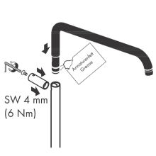 hansgrohe Brausearm 400mm, Chrom