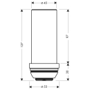 AXOR Starck Verlängerung 60 mm für Standrohr