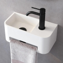 Kronenbach Stone Handwaschbecken 38 x 19 cm Becken links...