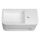 Kronenbach Stone Handwaschbecken 38 x 19 cm Becken links mit Hahnlochbohrung, mit Handtuchhalterung