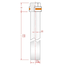 Koch Magnesium-Stabanode Gewinde 3/4" m PTFE d= 22mm Länge 700mm