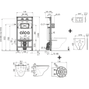 Alcadrain A108F 5:1 SET-01 Set: Montagerahmen,...