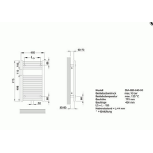 Zehnder O100 Badheizkörper 1100x500mm weiß (RAL 9016)