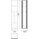 emco asis 2.0 WC-Modul, optiwhite Unterputz, 811 mm,...
