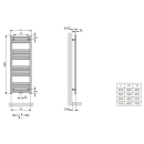 Zehnder O100 Badheizkörper 1400x600mm weiß...