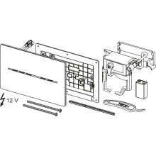 TECEsolid WC-Elektronik, 12 V-Netz, schwarz matt