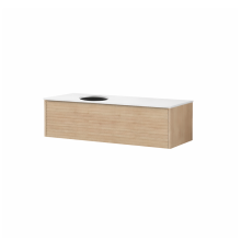 Kolpa ORPHIA Waschbecken-Unterschrank mit Kerrock-Platte und Schublade  OOR 120 H/ACACIA