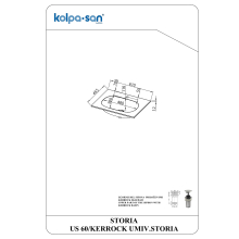 Kolpa STORIA Waschbecken US 60/KERROCK Waschbecken STORIA