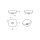 Kolpa ALEXIS Waschbecken Waschbecken LUX 380 ON KERROCK 108 GLOSS